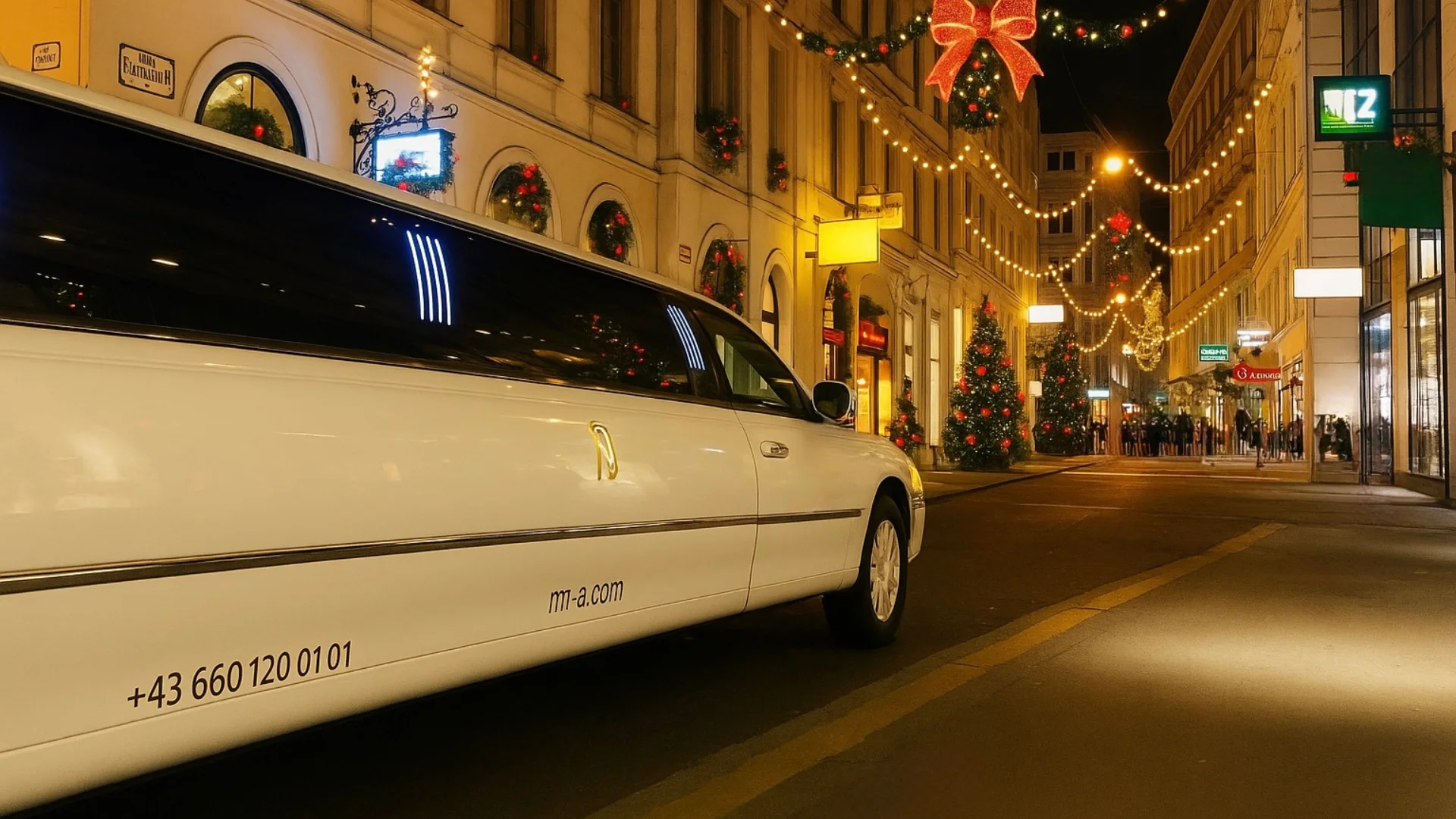 Weihnachtsfeier in der Stretchlimousine - Festliche Party